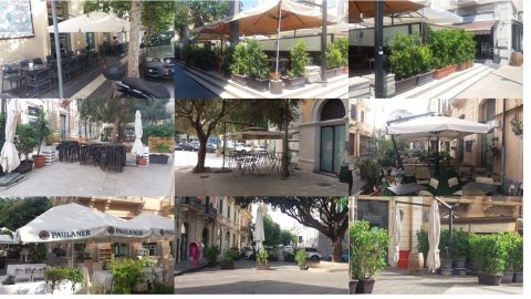 Lo spazio urbano contaminato dal caos degli elementi di arredo Il decoro della città compromesso